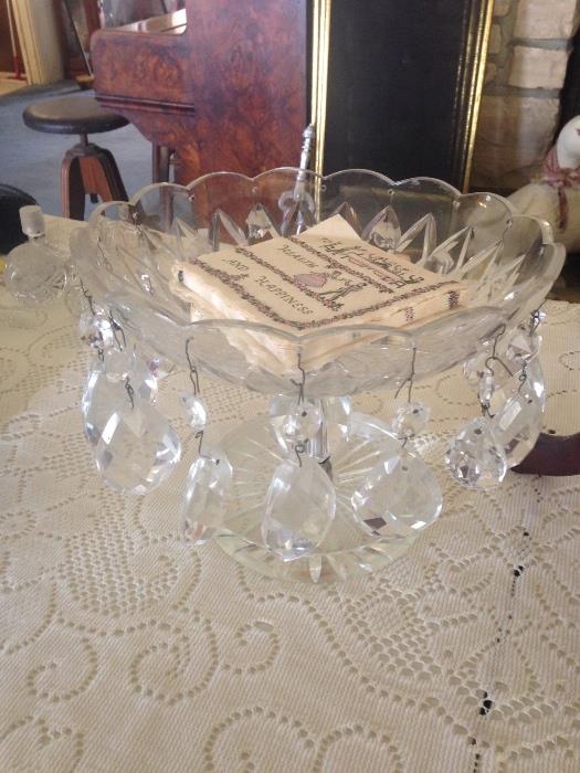 lovely drop crystal bowl