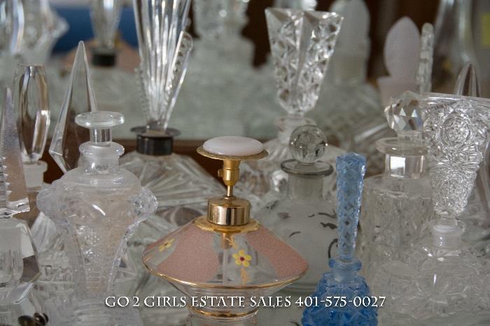 Vintage and Antique perfume bottles-sold as a lot