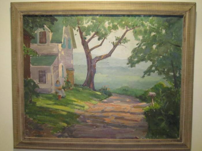 Fred Sitzler painting