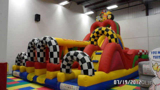Adrenaline Moto inflatable slide