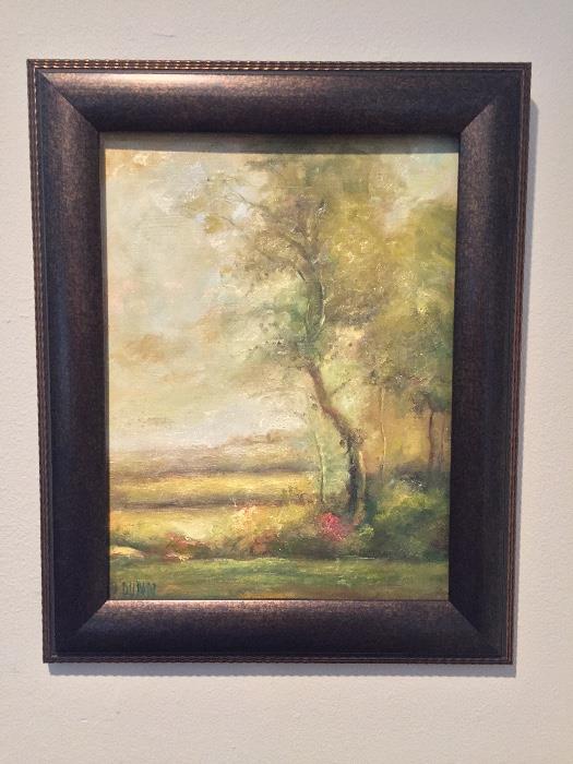 Antique oil painting singed N. Dunn...