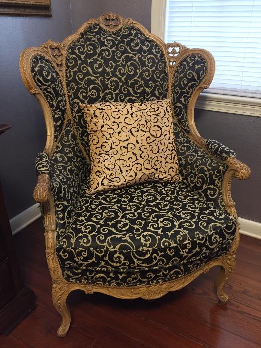 Great antique upholstered chair...