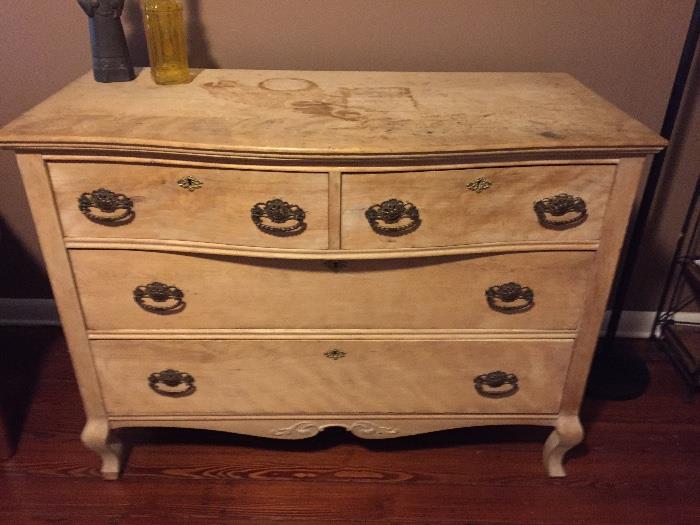 Nice antique chest of drawers. Solid...needs some work on the top surface.