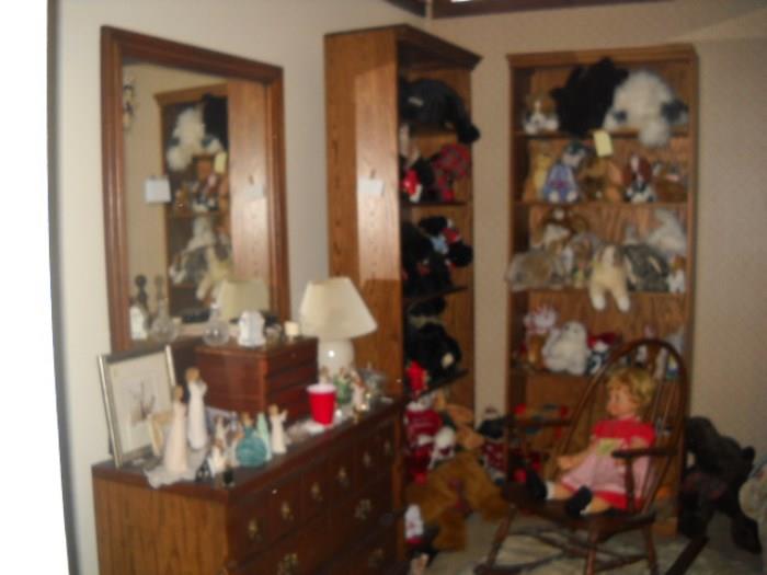 dogs, dolls furniture