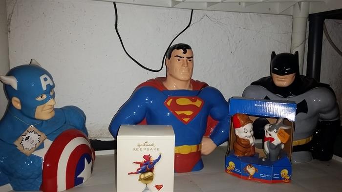 Cookie Jars - Captain America, Superman, Batman