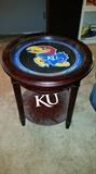 Danbury Mint KU Glass-top Table