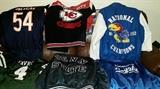 Jerseys, Coats & Jackets - Chicago Bears Brian Urlacher, Kansas City Chiefs Leather, KU National Champions, New York Jets Brett Favre, Penn State, Kansas City Royals