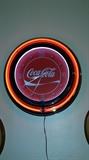 Lighted Neon Coca Cola Clock
