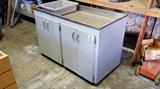 Stainless Steel Serving Cabinet