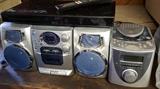 Lot - Insignia NS-WBRDVD2  Wi-Fi BluRay player, Sharper Image Audio CD/Radio, Durabrand CD-1493 Boombox