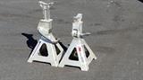 four (4) Pittsburgh 3 ton Aluminum Racing Stands