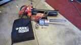 Black & Decker Leafhog and Husqvarna Chainsaw Lot