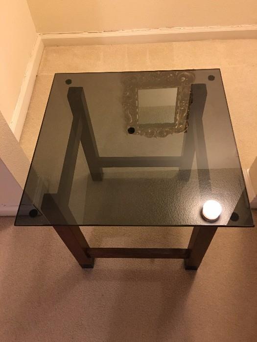 Glass End Table $20 plus tax