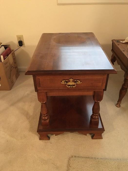 Brown End Table with Drawer $40 plus tax