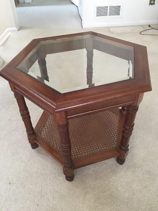 Glass End Table $10 plus tax