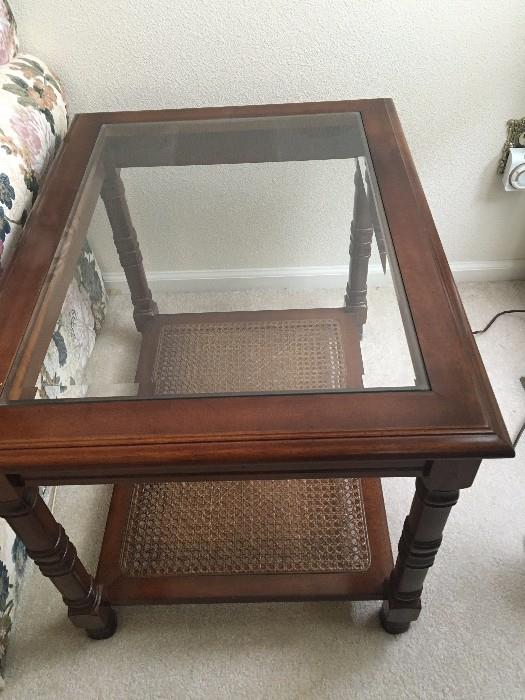Glass End Table (we have two of these) $10 plus tax