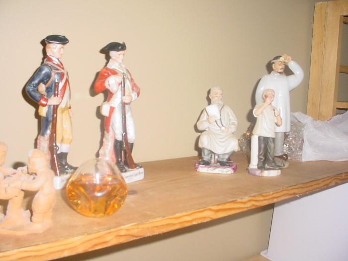 Porcelains of doctors figurines and others
