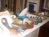 Hand crafted duck decoys, some are vintage signed and dated