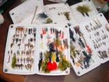 Some of the hand tied flies