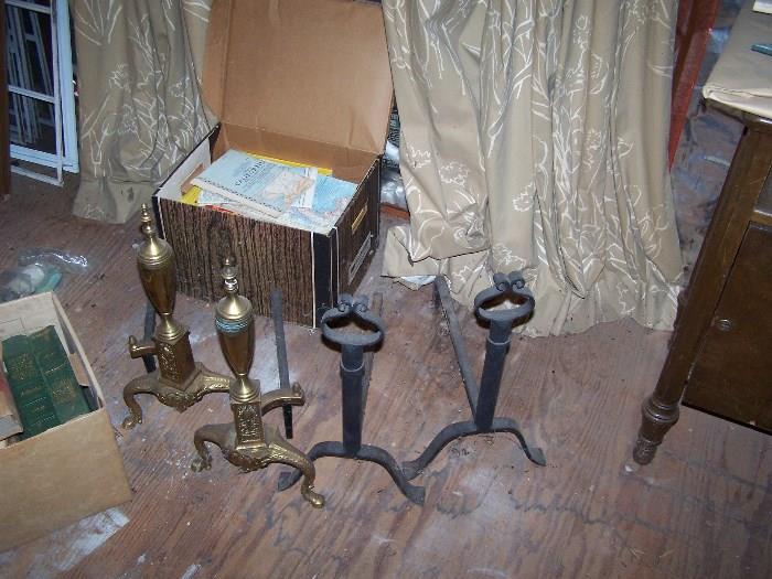 OLD ANDIRONS