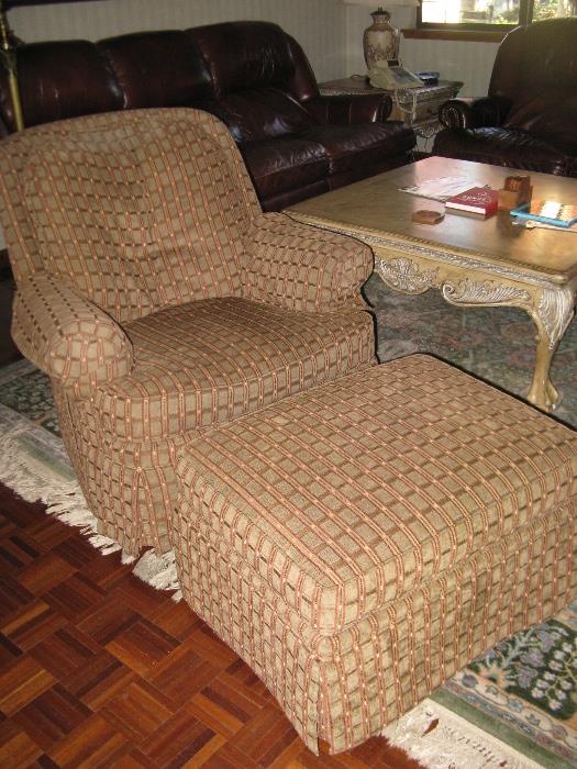 Another Club Chair with Ottoman.