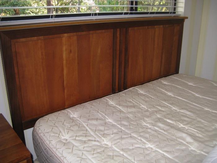 Stickley Queen Bed frame with headboard and footboard.