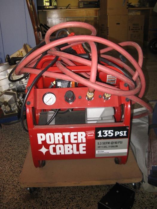Porter Cable Compressor on wheeled platform!