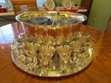Wallace silverplate 23 pc. punch bowl set