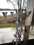 Pair of Rogers sterling candle holders
