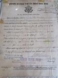 Honorable Discharge document from WWI