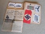 In WWII scrap book