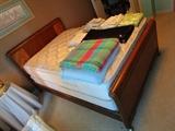 Vintage full size bed frame with head & foot board.  Sealy full size mattress set priced seperately.