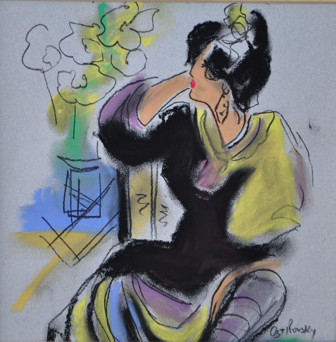 VICTOR OSTROVSKY
"Ting Shao Kuang Serenade Drawing 1995"
Works on Paper (not prints) : Pastel Drawing