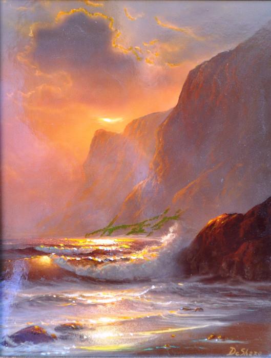 WILLIAM DESHAZO
"Untitled Sunset 1972 23x20"
Original Painting : Oil on Panel