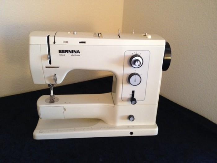 Bernina sewing machine w/ red case and accessories