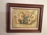 Original floral motif painting