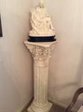 Stone column for display