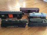 A few of the vintage Lionel Electric train collection 