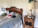 French Provincial bedroom set, plus vintage hats and accessories 