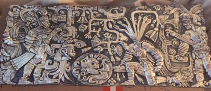 Large Silver Wall Relief Art from Mexico City