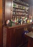 Custom Built in Back Bar and Cabinet can be yours as well for your home or office Bar!