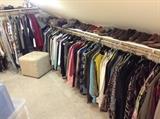 just half of the Master closet