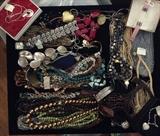 Just some of the jewelry at the sale - the valuables will be kept off site until sale day