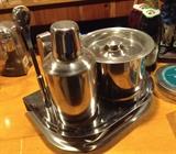 vintage or not, a martini ensemble on your bar or countertop says "I've arrived".