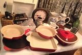 just some of the Le Crueset cookware 
