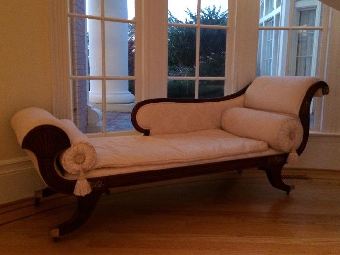 Baker Furniture Historic Charleston Collection Chaise. Featured on the cover of "Veranda Magazine " 