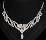 PLATINUM DIAMOND NECKLACE WITH 1.93 CARAT OVAL DIAMOND DROP (GIA CERTIFICATE) TOTAL WEIGHT IS MORE THAN 30 CARATS
GIA report# 1132663381 Fancy light gray, even, VVS1 -- CALL WILL MUNYON TO DISCUSS THIS NECKLACE -- PHONE 800-289-2850 SALE PRICE UPON REQUEST. FINE JEWELRY RETAIL VALUE: $125,000.00 --- viewing in the Los Angeles area by appointment only. Call 800-289-2850 and speak with Will to make an appointment.