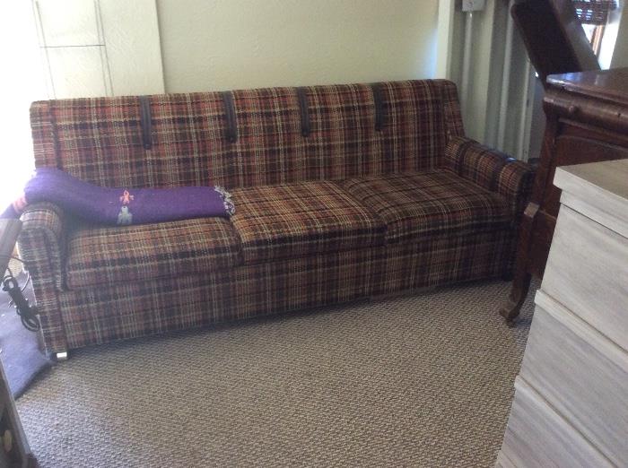 Plaid retro sofa-FREE!!!!!!!
