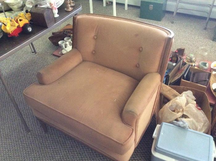 Retro velvet chair