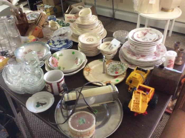 Dishes, China, glassware